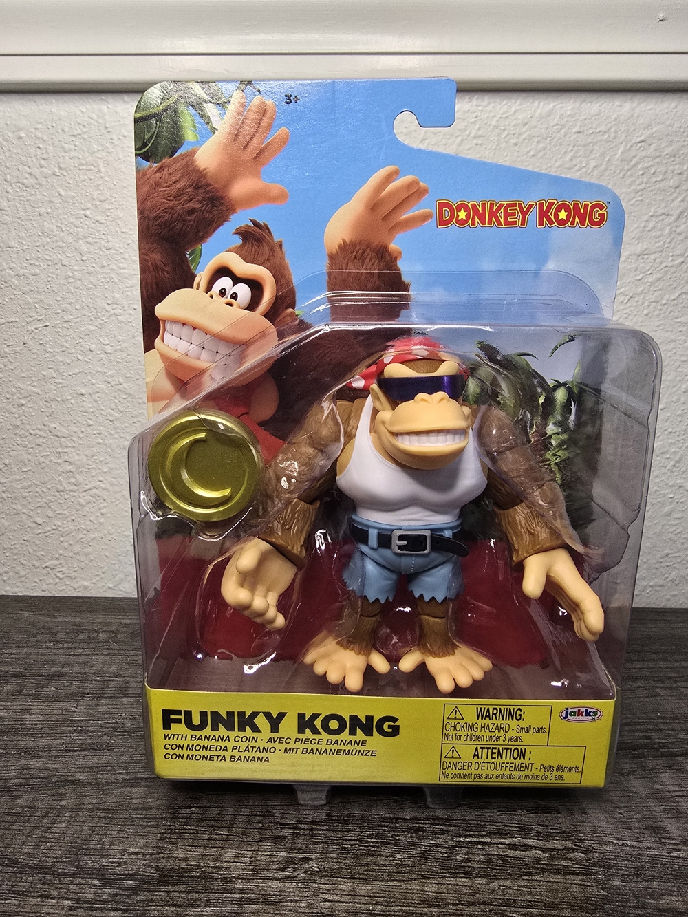 Donkey Kong Funky Kong Action Figure - Brown & Blue